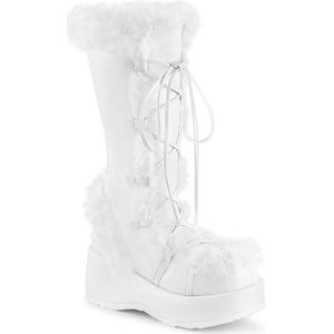 DemoniaCult - CUBBY-311 Plateau Laarzen - US 6 - 36 Shoes - Wit