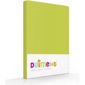 Romanette - Hoeslaken - Limoen Groen - 100% Luxe Katoen