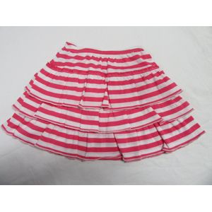 Petit bateau , rok , streepje wit / fuchia ,  4 jaar  102