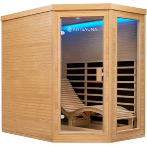 Infraroodcabine Esbjerg - 130x190x190cm - Triplex Verwarmingssysteem - 2 personen