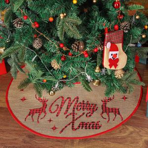 Kerstboomrok, 75 cm, zaklinnen, boomrok, rood en zwart, geruit, hert, vrolijke kerstdecoratie voor kerstboom, kerstfeest, binnen en buiten