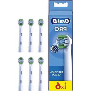 Precision Clean Reserveborstels - 6 stuks wit - elektrische tandenborstel