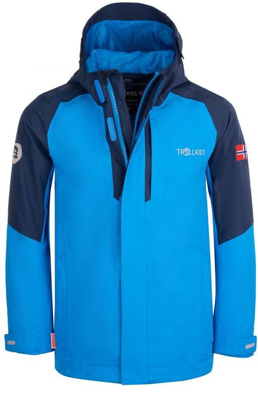 Trollkids - Skaland - Jas - Blauw - 92 cm - Waterdicht - Gerecycled Polyester
