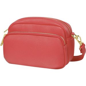 Crossbodybag - Roze - afneembare schouderriem - klein tasje - extra voorvakje