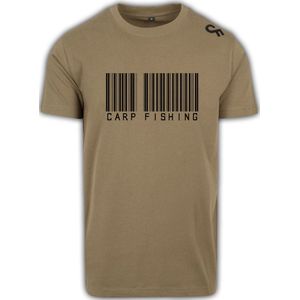 Karper shirt - Karpervissen - CarpFeeling - Barcode - Olive - Maat M