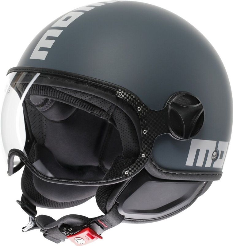 Momo Design - FGTR Classic E2206 - Open Helm - Zwart - Kunststof