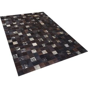 BANDIRMA - Vloerkleed - Bruin - 160 x 230 cm - Koeienhuid leer