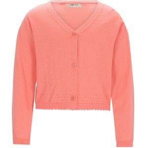 Like Flo - Derby Flo girls cardigan - Peach - Maat 134-140