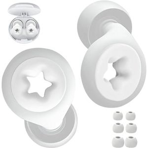 Zachte Oordoppen om te Slapen - Herbruikbare Silicone Gehoorbescherming met 8 Opzetstukken in S/M/L - Geluidsreductie tot 24 dB