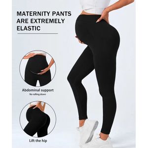 Sexy elegante corrigerende goed steunende zwangerschapslegging legging voor zwangere dames maat L