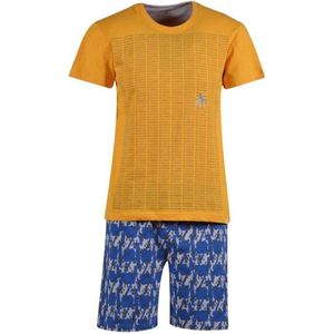 Woody pyjama jongens/heren - geel - 201-2-QPG-S/568 - maat 116