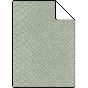 Proefstaal Origin Wallcoverings behang slangenprint saliegroen - 26,5 x 21 cm - 347768-S