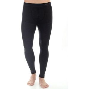 Brubeck Comfort | Heren Ondergoed - Lange Onderbroek met Merino Wol - Zwart - S