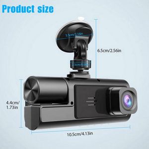 Dashcam - Automonitorcamera - 1080p dubbele lens - usb lader - 32GB SD card - sigaretten module - HD-videorecorder, groothoekweergave - naadloze loop-opname - voor rijveiligheid, parkeerveiligheid en roadtrips