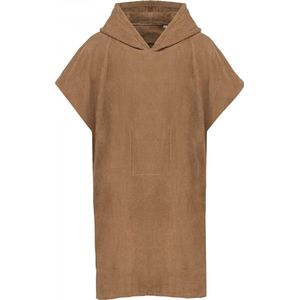 PROACT® Kinderponcho met capuchon van badstof PA582 - Camel - 10/14 years (10/14 ans)
