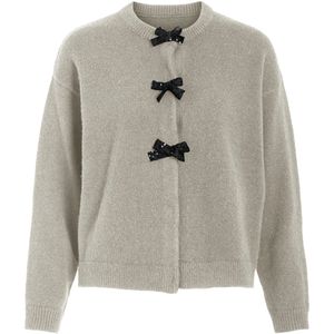 VILA - VIBRIANNA O-NECK BOW KNIT CARDIGAN - Dames - Cardigans