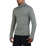 TCA - Warm-Up Hoge Kraag Thermische Hardloop Top - Licht Grijs
