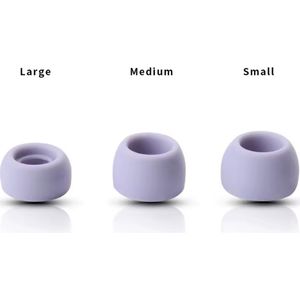 CHPN - Siliconen dopjes voor op Oordopjes - Vervangende Oordopjes voor koptelefoon - Geschikt voor Samsung Galaxy Buds Pro - Paars - 3 verschillende maten - 3 setjes
