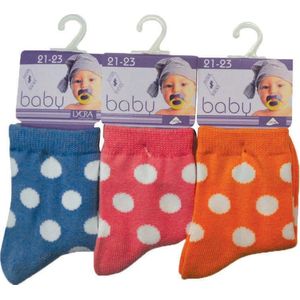 Baby sokjes - maat 21/23 - 12 paar - met Anti-slip         chaussettes socks