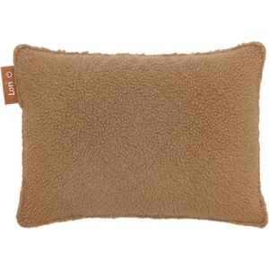 Lori® Warmtekussen - Elektrisch & Oplaadbaar - 45x60 cm - Draadloos & Infrarood - Rug, Nek & Schouder - Beige Teddy - Incl. Powerbank