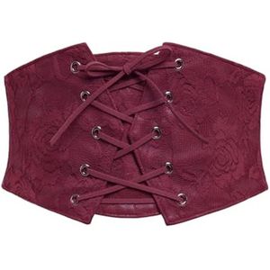 Dames Vetersluiting Corset Taille Riem - Elastische Brede Band Waspie Underbust Cincher