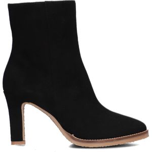 Notre-V 57436 Enkellaarsjes - Enkelboots met rits - Dames - Zwart - Maat 42