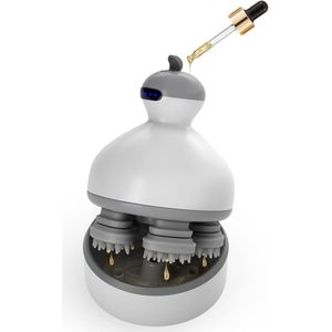 Elektrische scalp massager haarverzorging 4 massage modi & oil room - head massager scalp comfort - afneembare siliconen kop, oplaadbaar, kalmerend gevoel - draagbare, draadloze scalp massager