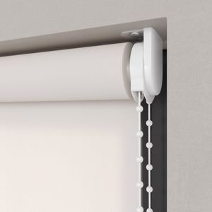 Dutchblinds Rolgordijn - lichtdoorlatend - Sneeuw Wit - 165x190cm - Raamdecoratie op maat