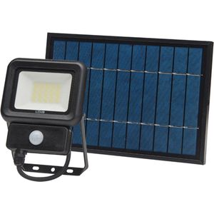 LED Bouwlamp op Solar - Bewegingssensor | 20 watt | 6500K - Daglicht wit