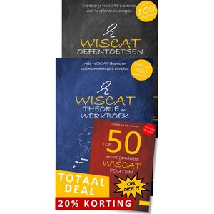 WISCAT Totaal-Deal van 3 Wiscat boeken: Theorie/Werkboek EN Oefentoetsen boek EN TOP 50 Wiscat foutenboek- voor PABO rekenen - Alles om de WISCAT te halen!