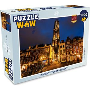 Puzzel Utrecht - Toren - Nacht - Legpuzzel - Puzzel 1000 stukjes volwassenen