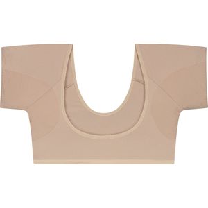 ConfidenceForAll® College Top - Dames Anti Zweet Topje met pads - Maat 38 M - Beige