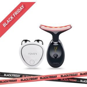 Novani 2 in 1 Facelifting Microcurrent | Anti Ageing | huidverjonging | Huidverjongingsapparaat | Facelift apparaat | Anti rimpel | Gezichtsmassage - LED Behandeling