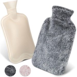 Grote Warmwaterkruik van 1,8 Liter met Pluche Overtrek – Perfect voor Koude Dagen