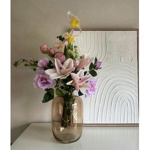 Spring Radiance kunstboeket - Zijden Boeket - Kunstbloemen - Nepbloemen - Betaalbaar kwaliteit -