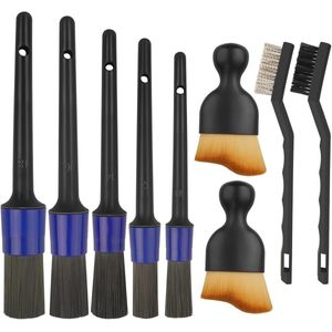 9-delige Auto Detailing Borstel Set voor Interieur en Exterieur Schoonmaak
