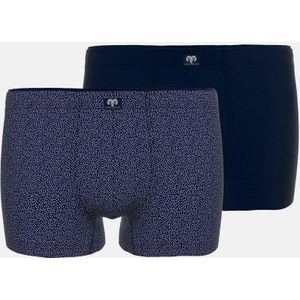 CECEBA heren 2P boxers basic print blauw
