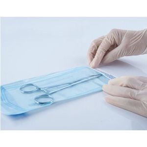 Sterilisatiezakjes 90 X 260mm (200 stuks) autoclaaf zelfklevende zak. vaste zakken voor steriliseren, medische gebruiksvoorwerpen, nagel, schoonheidssalons, kapsalons, tattoo, enz.