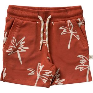 Sketchy Palm | Shorts | Rode korte broek | Palmbomen print | Jongens | Maat 80 t/m 140 | Y