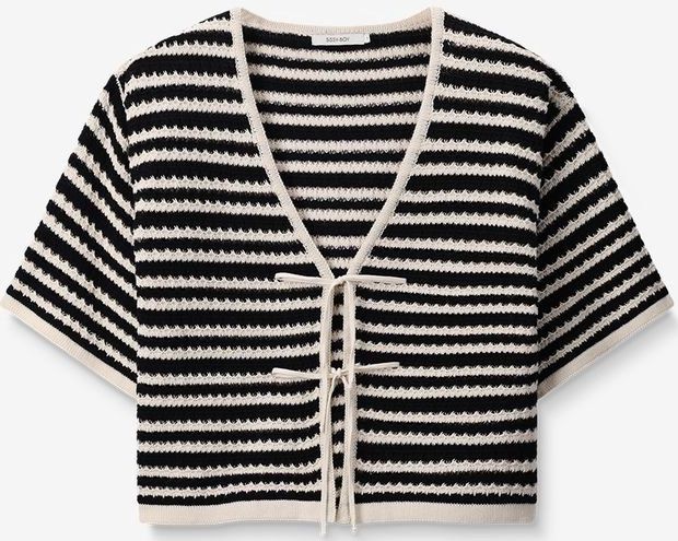 Sissy-Boy - Zwart gestreept vest