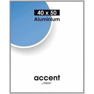 Accent mat zilver 40x50
