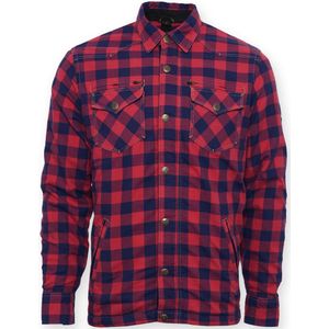 Bores Lumberjack Premium Jacke Hemd in Holzfäller Optik Red/Blue-2XL