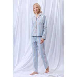 lords x lilies Dames pyjama flanel streep lichtb - maat M