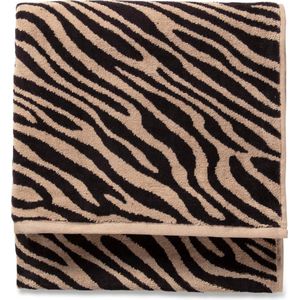 Blokker Handdoek Zebra - Beige/Zwart - 70x140 cm