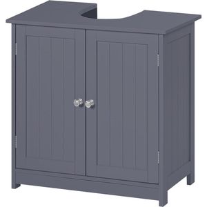 White-Label® Wastafelonderkasten - Badkamerkast - Wastafelmeubel - Grijs