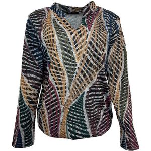 Blouse N215 multi print LM Pink Lady naam XXL