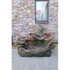 Goodyz - Waterval - Fontein - Waterornament - 160cm breed - rots model - inclusief pomp en verlichting