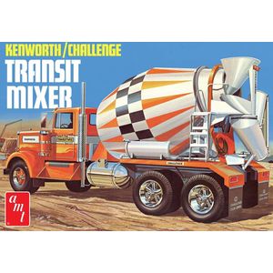 1:25 AMT 1215 Kenworth/Challenge Transit Cement Mixer Truck Plastic Modelbouwpakket