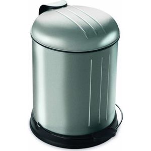 Rixx Pedaalemmer Met Zachtsluitend Deksel 5L - RVS - Fingerprint proof
