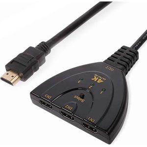 3-In 1-Out HDMI Switch with Pigtail Cable